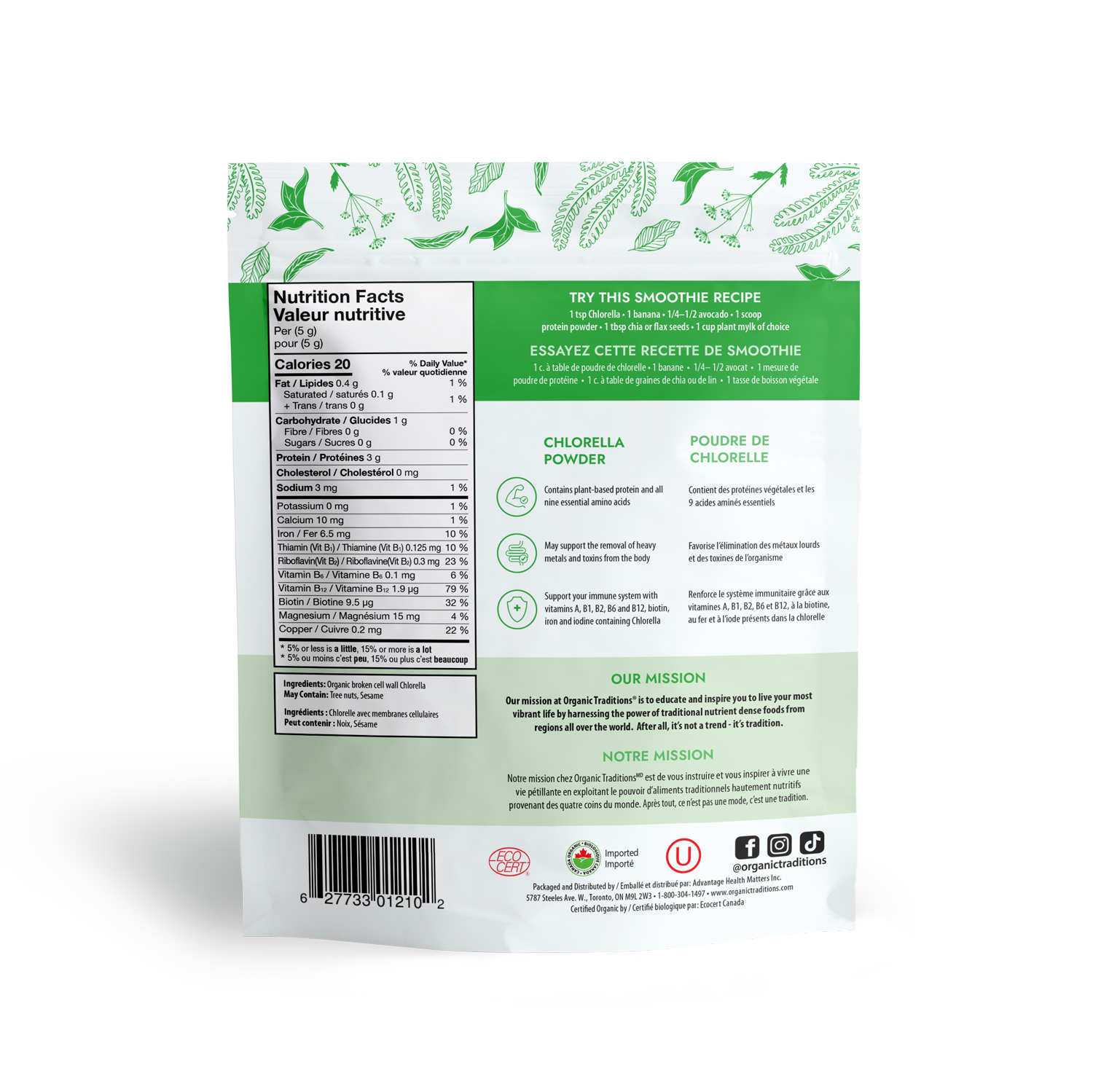 Organic Chlorella Powder