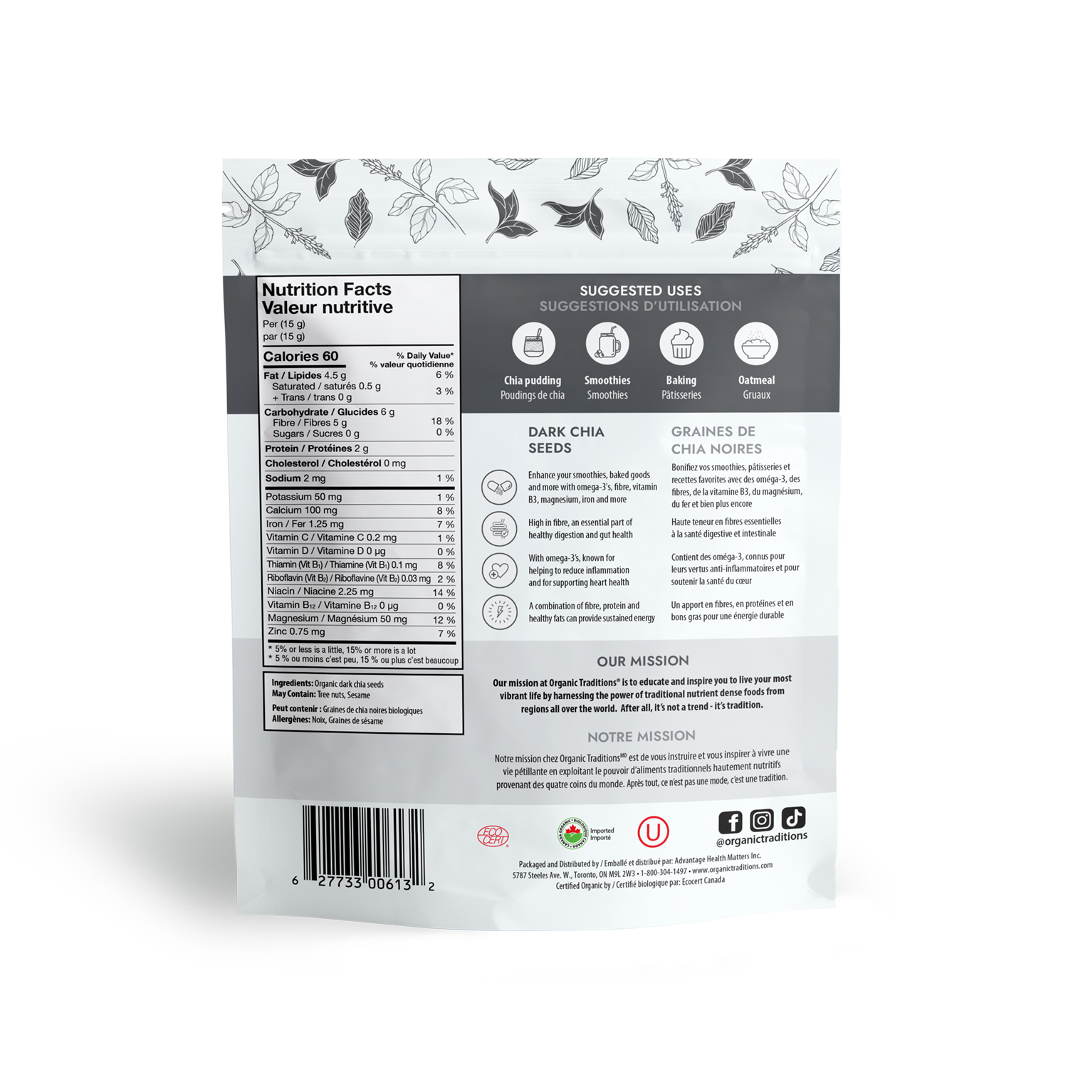 Organic Dark Chia Seeds