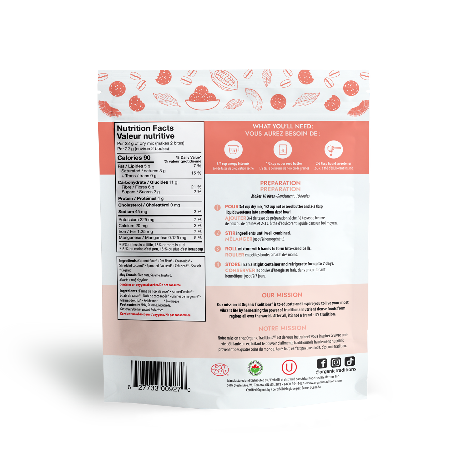 Organic Energy Bite Mix