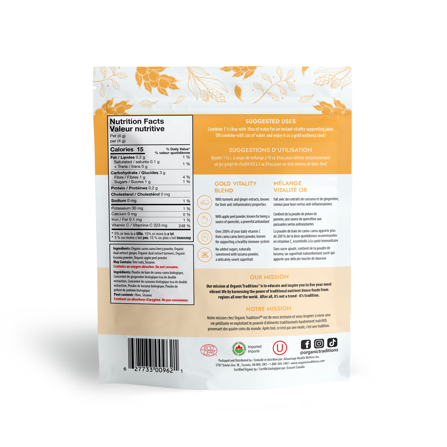 Organic Gold Vitality Blend