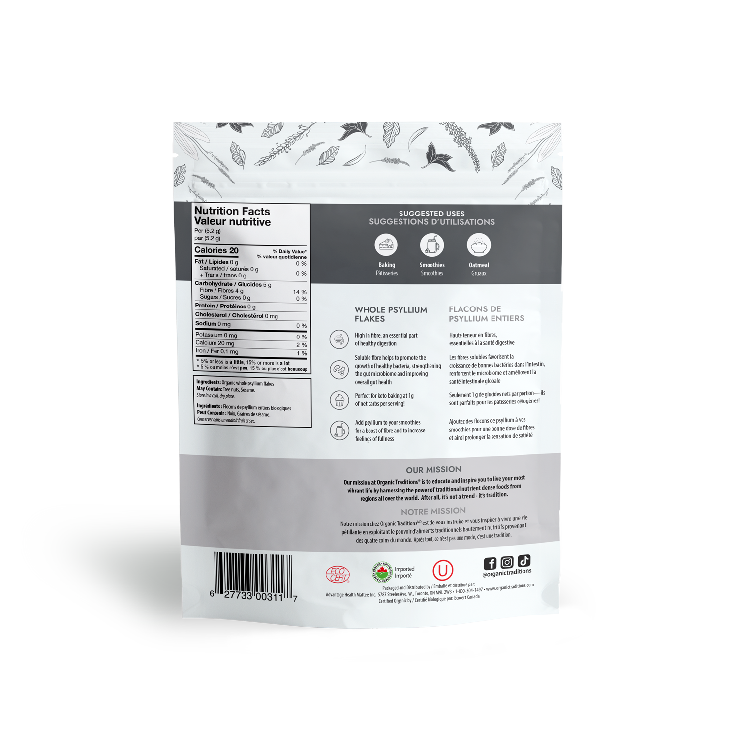 Whole Psyllium Flakes