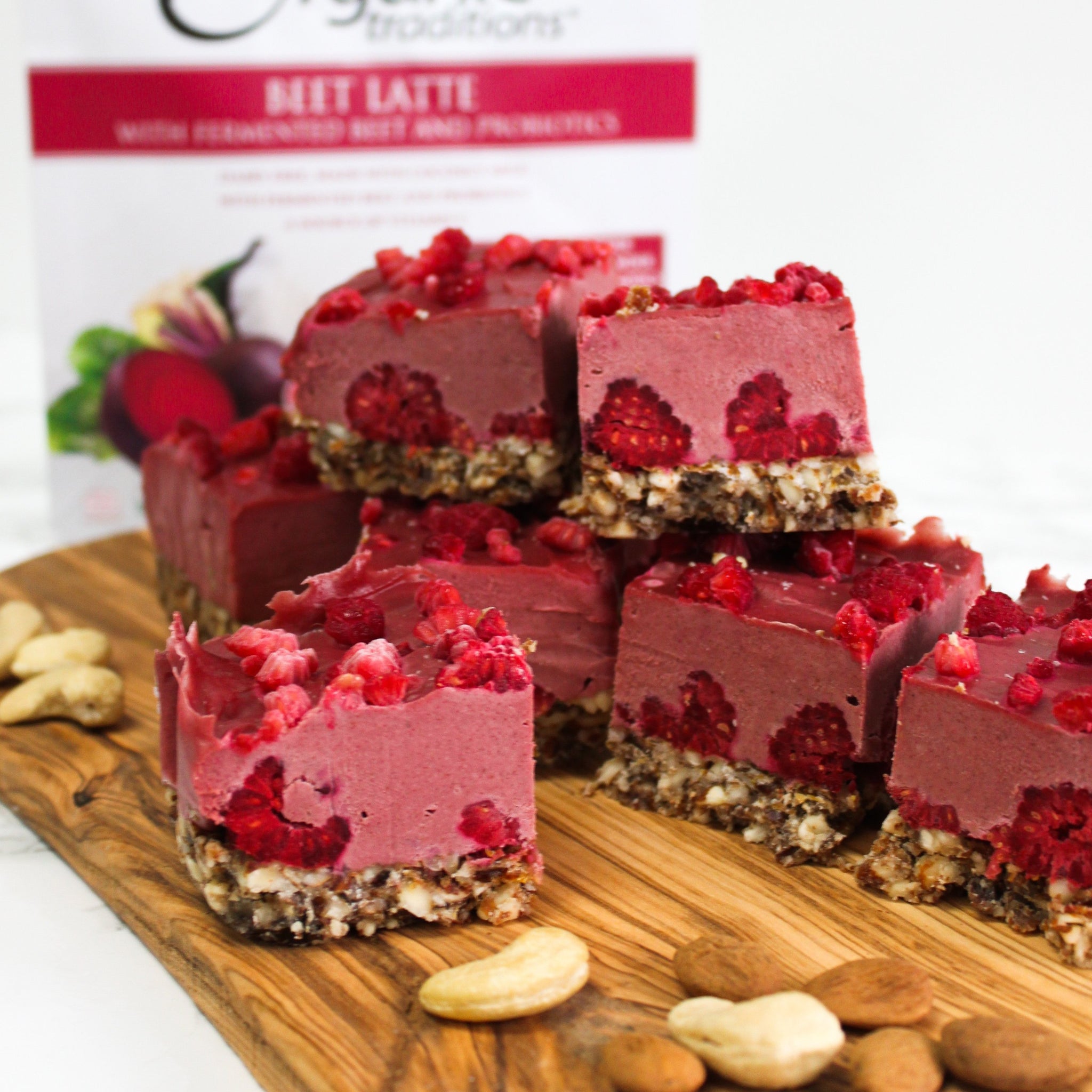 vegan raspberry squares