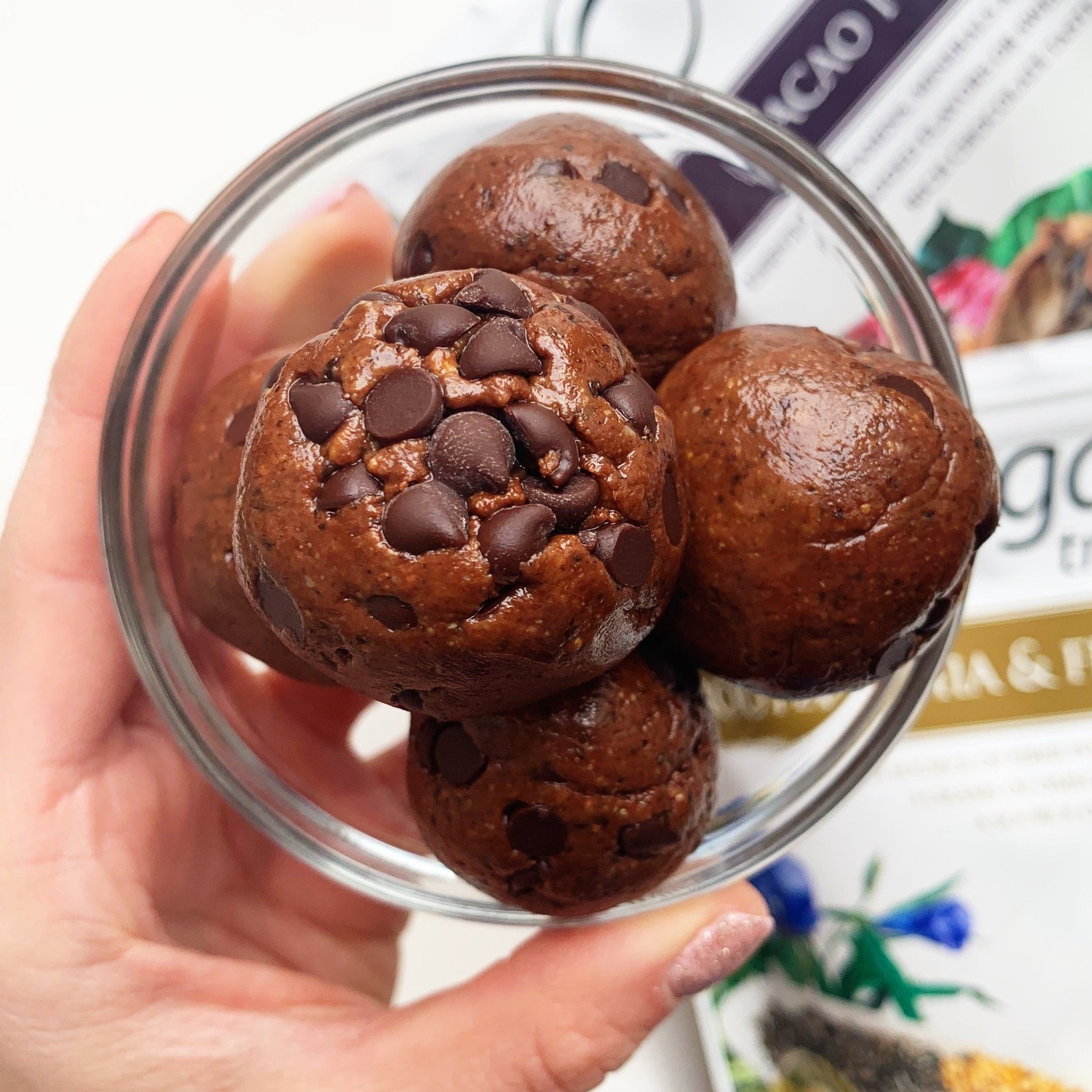chocolate almond butter balls