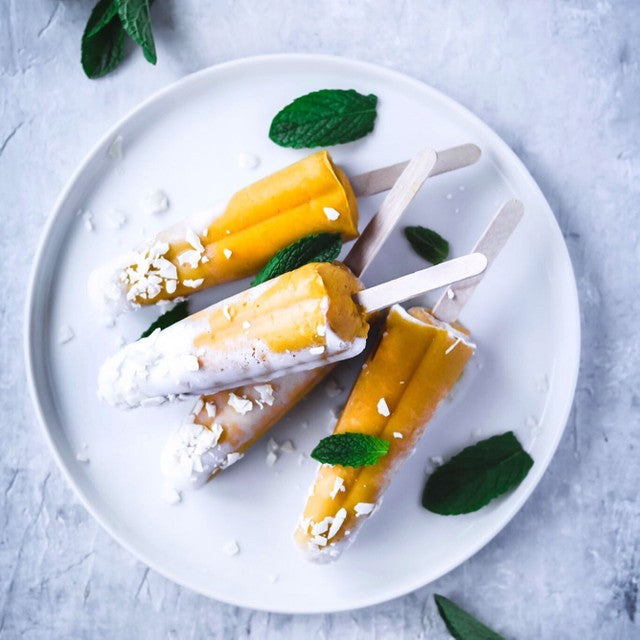 healthy mango popsicles